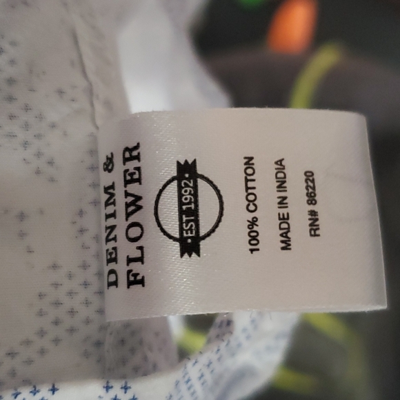 Denim & Flower short sleeve shirt - Picture 8 of 8